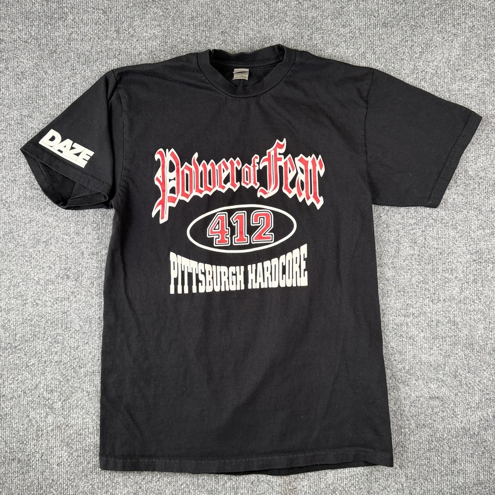 Power of Fear T Shirt Mens M Pittsburgh Hardcore Band Daze Beatdown